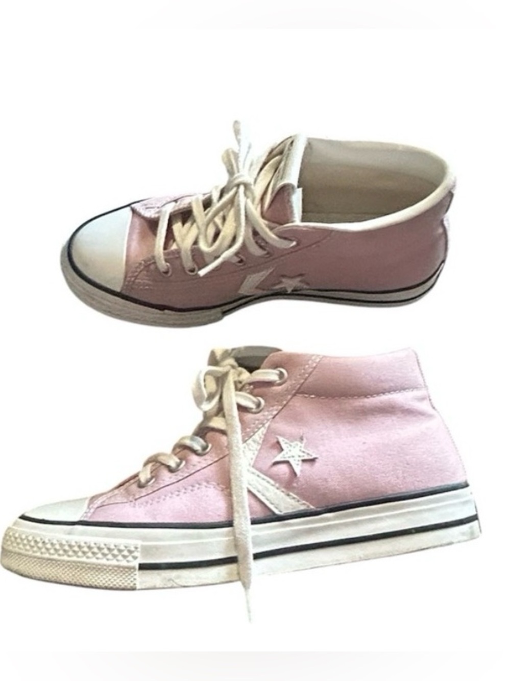 Converse Pink High-Top Canvas Sneakers - Women's